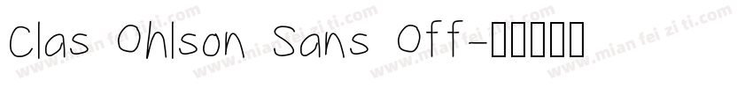 Clas Ohlson Sans Off字体转换